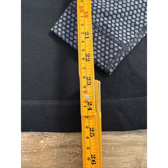 Smartwool Women's Classic Thermal Merino 1/4 Zip Base Layer Shirt - Black Dot L - Picture 9 of 9